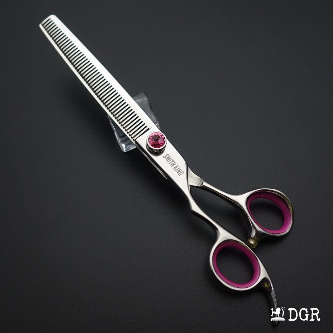 7" left-handed Pro. Pet Grooming Shears 3Pcs Set -Silver-Red