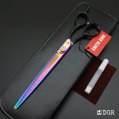 8" Professional Pet Grooming Straight Scissors 1Pcs -Rainbow