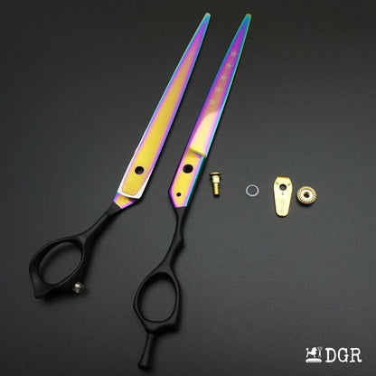 8" Professional Pet Grooming Shears 4Pcs Set (Upgraded product)