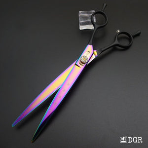 8" Professional Pet Grooming  Curved Scissors 1Pcs -Rainbow