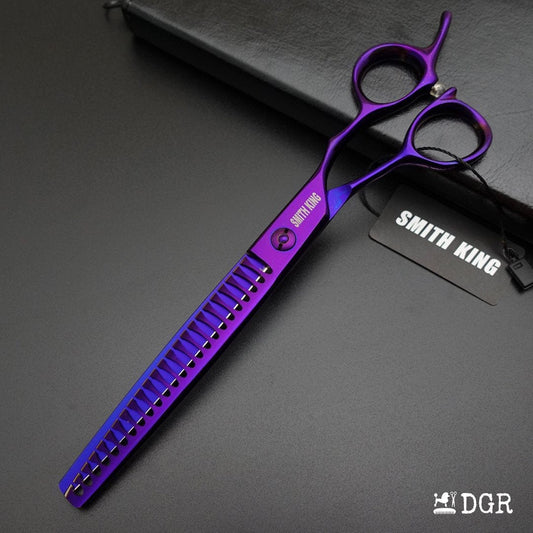 7.5" Professional Pet Grooming Thinning Scissors (Violet)