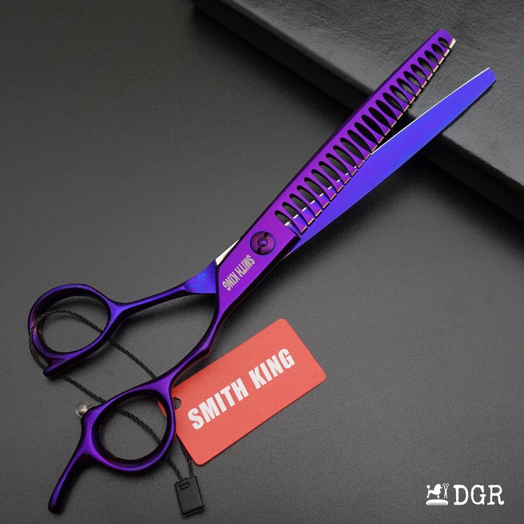 7.5" Professional Pet Grooming Thinning Scissors (Violet)