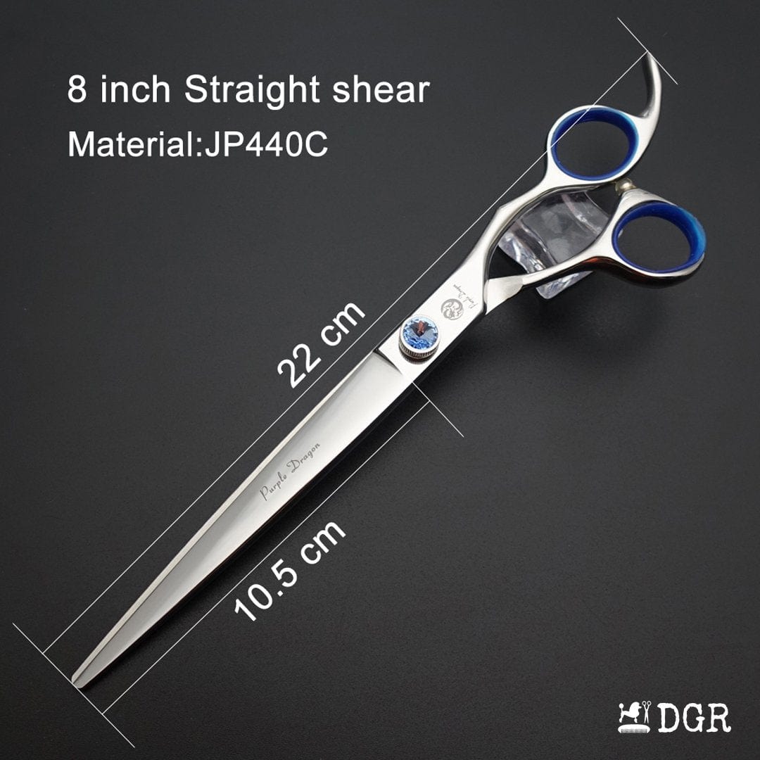 8" Professional Pet Grooming Shears Set 1Pcs-Straight scissors