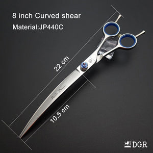 8" Professional Pet Grooming Shears Set 1Pcs-Curved scissors