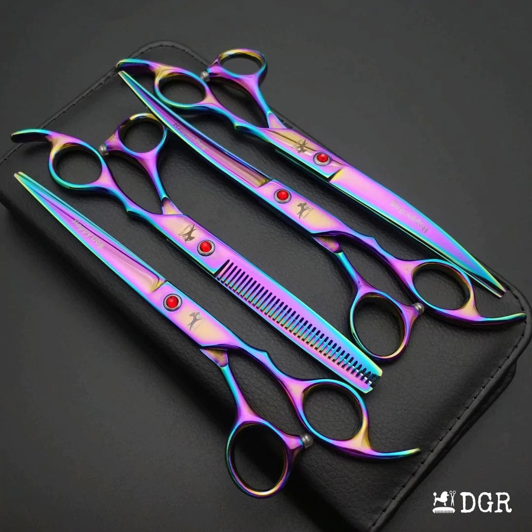 7" Professional Pet Grooming 4Pcs shears