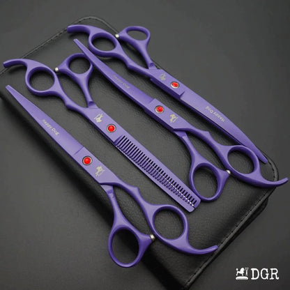 7" Professional Pet Grooming 4Pcs shears