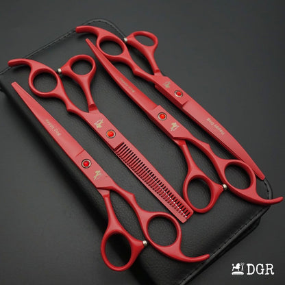 7" Professional Pet Grooming 4Pcs shears