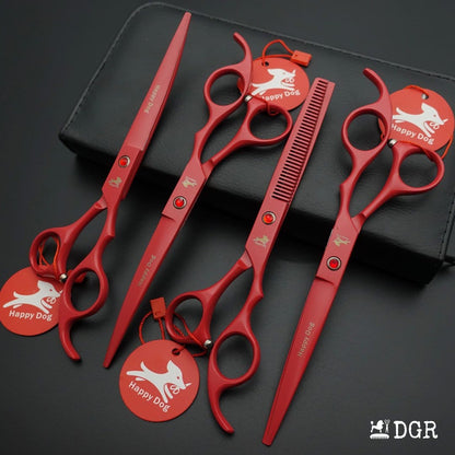 7" Professional Pet Grooming 4Pcs shears