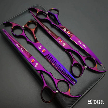 7" Professional Pet Grooming 4Pcs shears