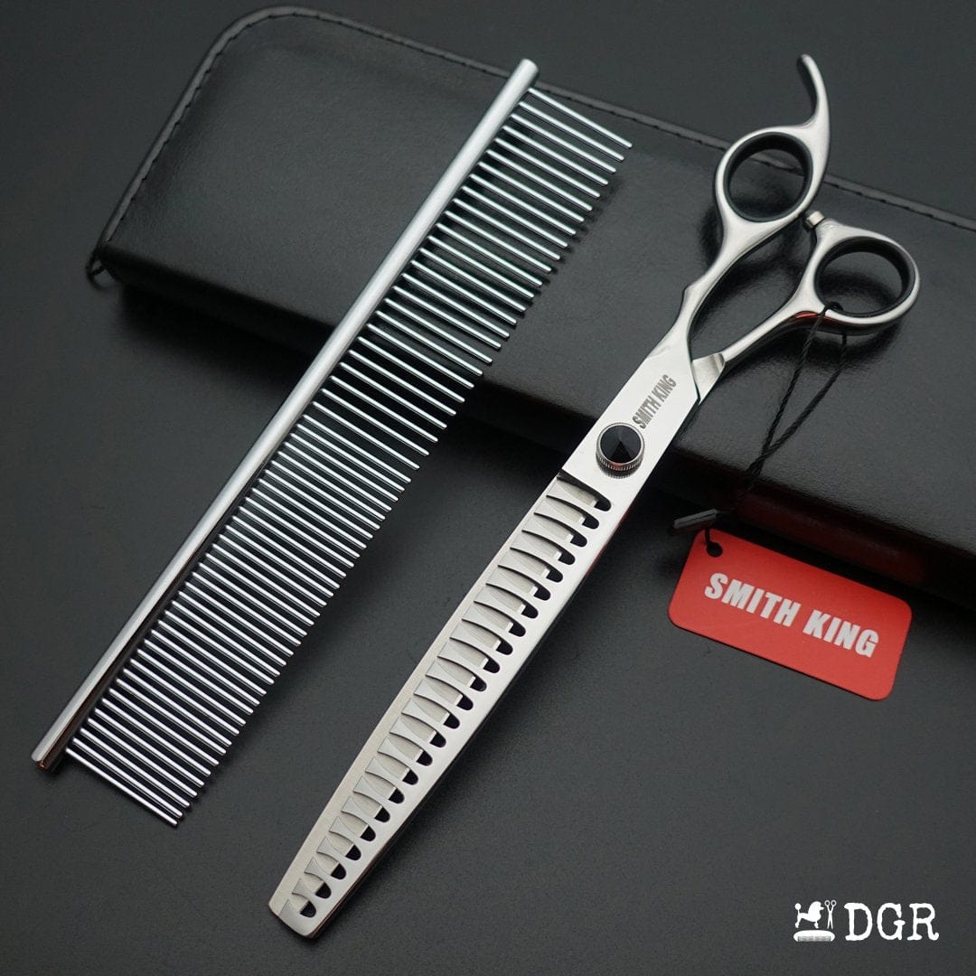 8" Professional Pet Grooming Shears Set - Chunkers 1Pcs-comb