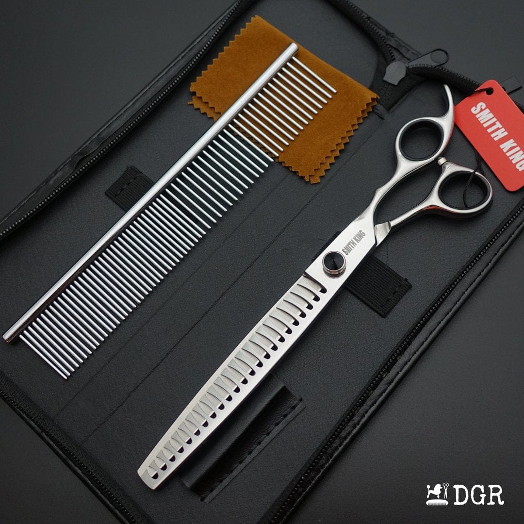 8" Professional Pet Grooming Shears Set - Chunkers 1Pcs-comb