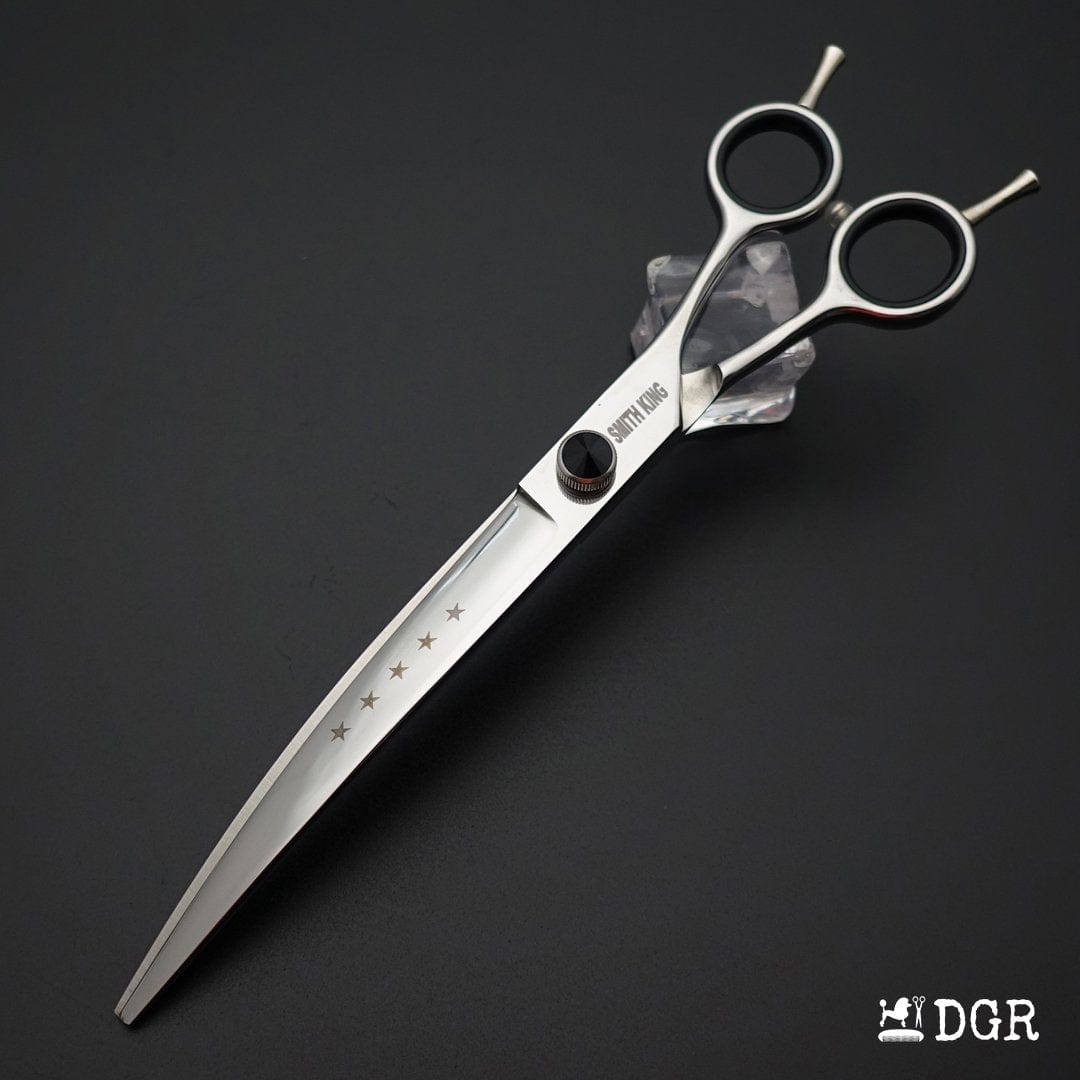 8" Professional Pet Grooming Shears Set - Curved scissors 1Pcs-comb