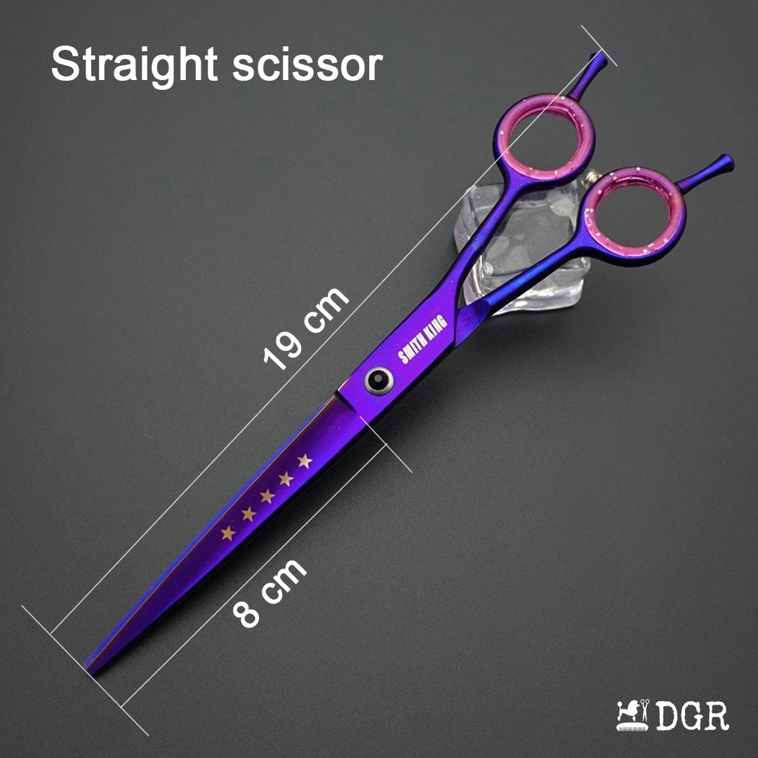 7“ Pro. PET GROOMING Shears 4Pcs-Violet(USA Stock Available)