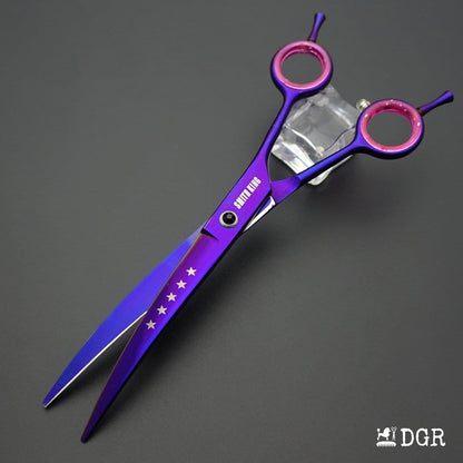 7“ Pro. PET GROOMING Shears 4Pcs-Violet(USA Stock Available)