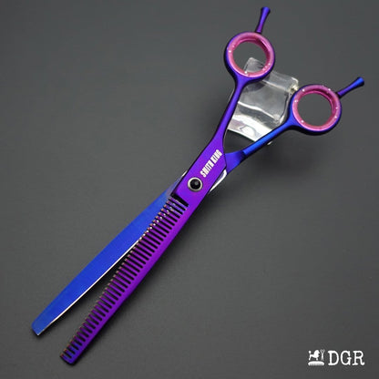 7“ Pro. PET GROOMING Shears 4Pcs-Violet(USA Stock Available)