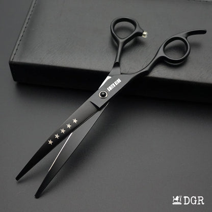 7" left-handed Pro. Pet Grooming Shears 1Pcs -Curved Scissors