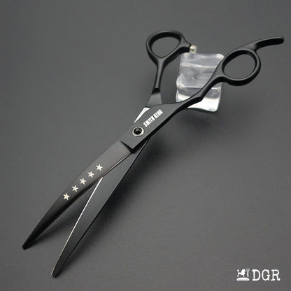 7" left-handed Pro. Pet Grooming Shears 1Pcs -Curved Scissors