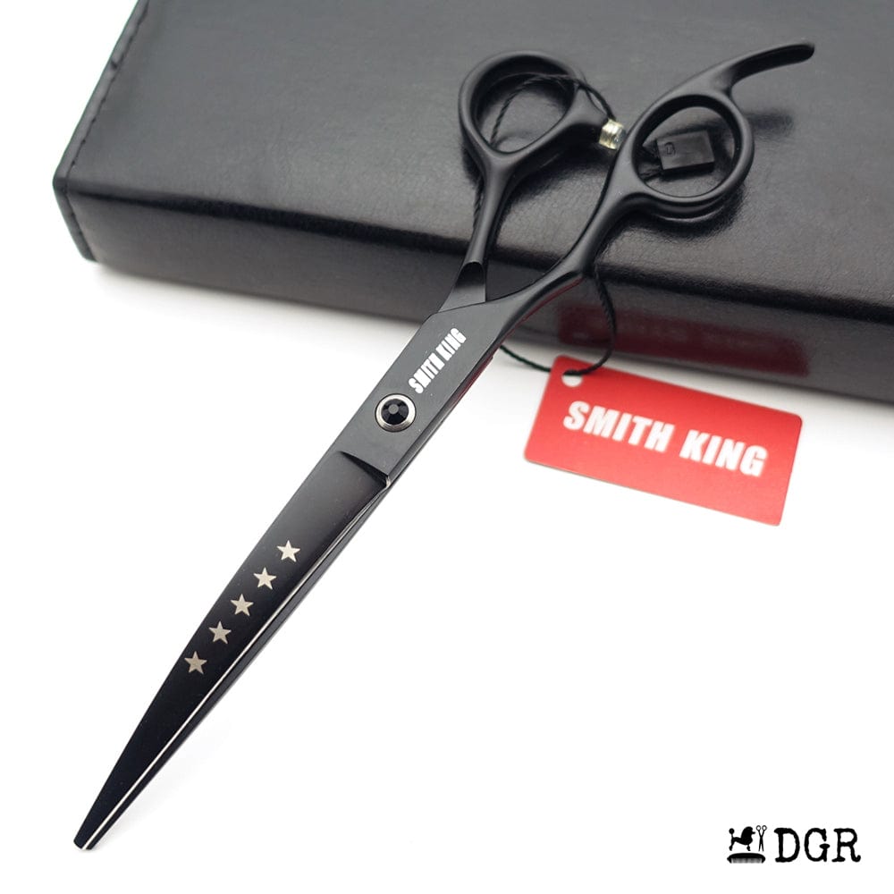 7" left-handed Pro. Pet Grooming Shears 1Pcs -Curved Scissors