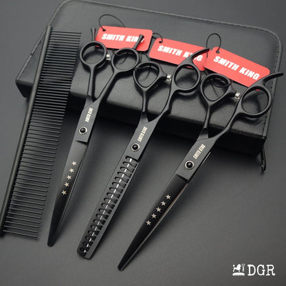 7" left-handed Pro. Pet Grooming Shears 3Pcs Set (New Arrivals)