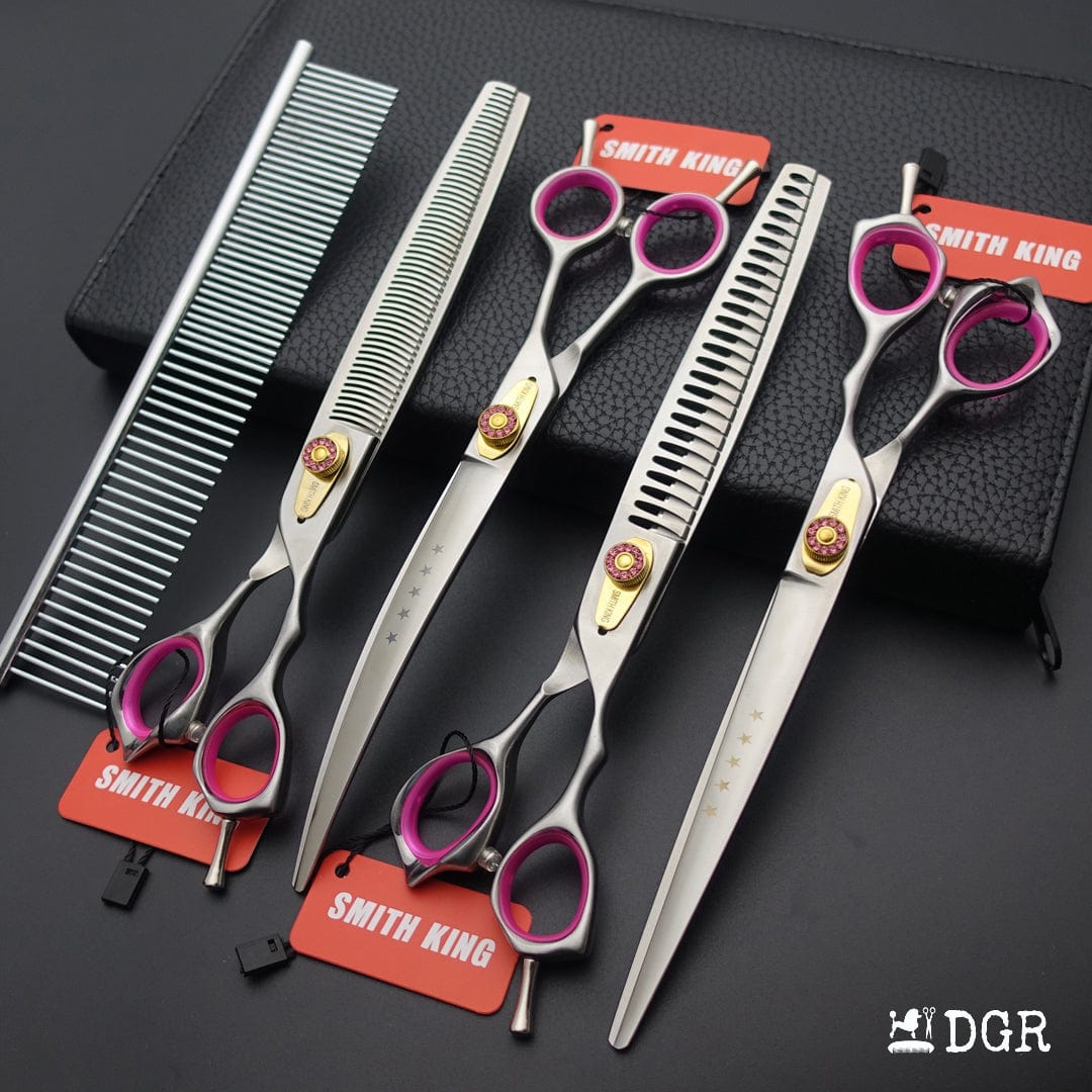 8" Pro. Pet Grooming Scissors 4Pcs set with Comb (New Arrivals)