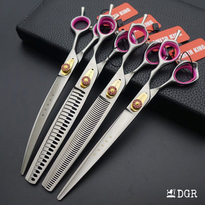 8" Pro. Pet Grooming Scissors 4Pcs set with Comb (New Arrivals)