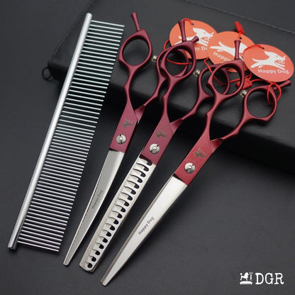 6.75" Pro. Pet Grooming Shears 3Pcs Set With Comb (New Arrivals)