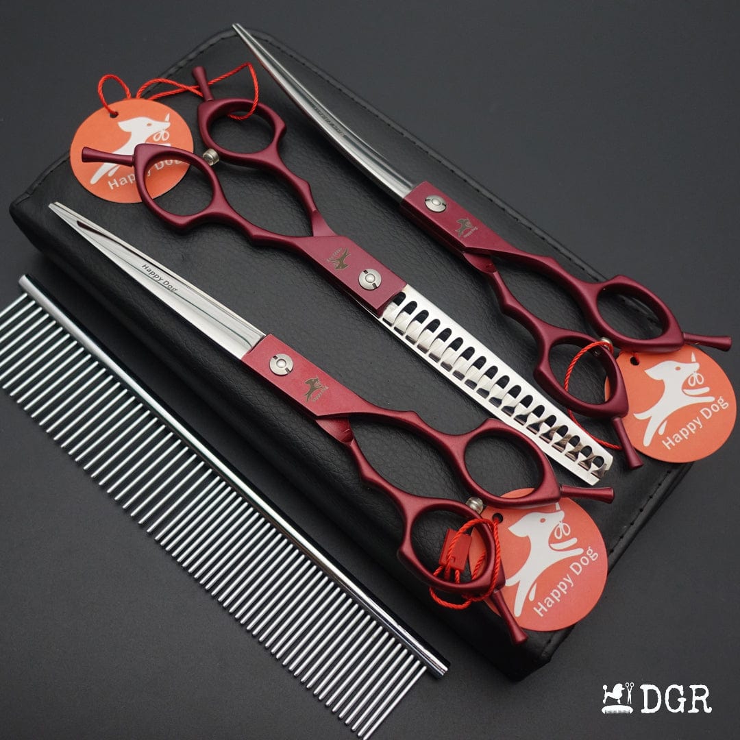 6.75" Pro. Pet Grooming Shears 3Pcs Set With Comb (New Arrivals)