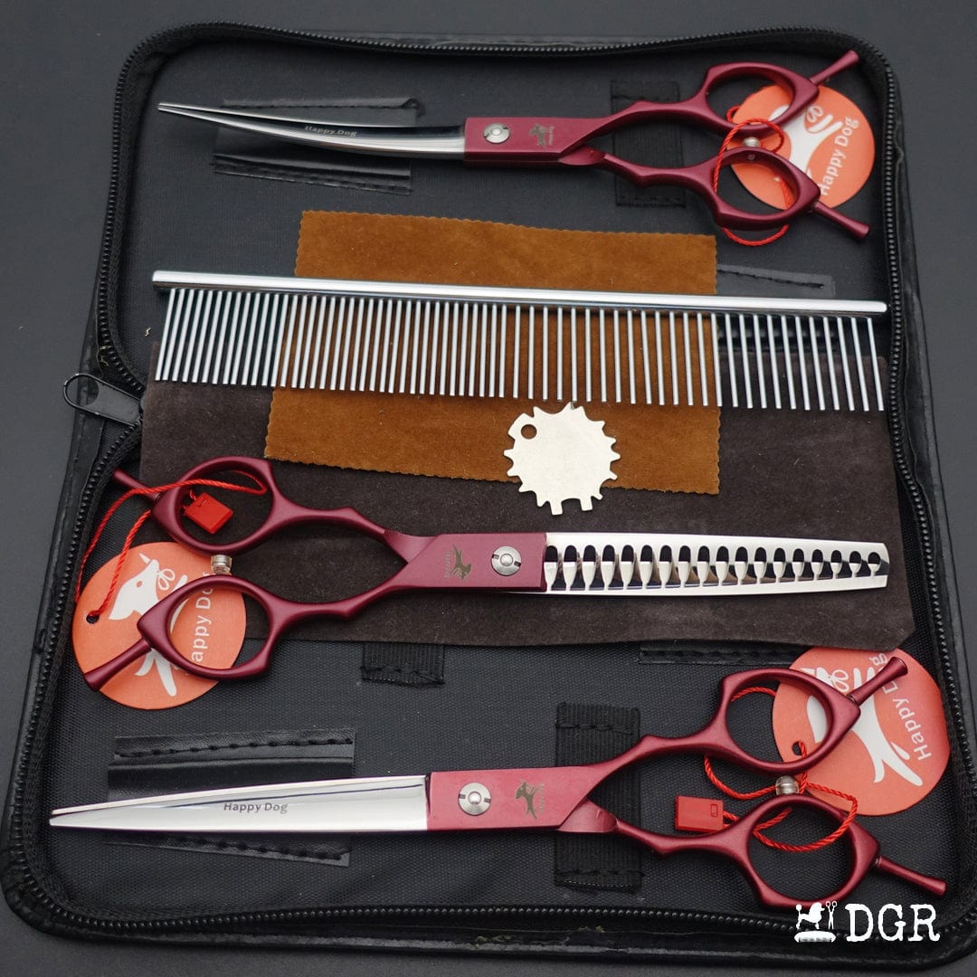 6.75" Pro. Pet Grooming Shears 3Pcs Set With Comb (New Arrivals)