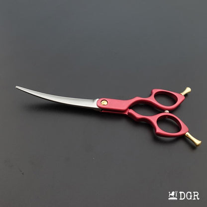 Professional Dog Grooming Shears 6.5" Curved Scissors (1 Pcs)