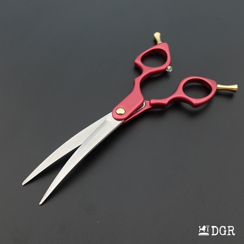 Professional Dog Grooming Shears 6.5" Curved Scissors (1 Pcs)