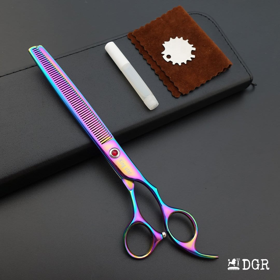 8" Professional Pet Grooming Shears 3Pcs Set - Rainbow（USA Stock Available）