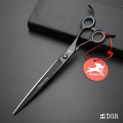 8" Professional Pet Grooming Shears-Cutting -1 Pcs (Silver black)