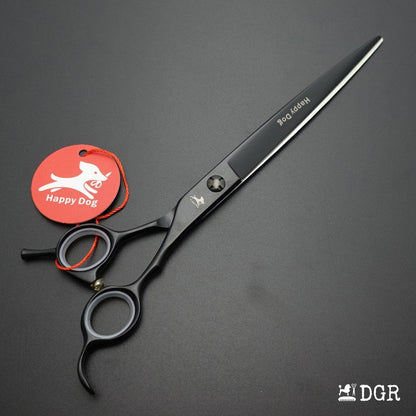 7.5" Professional Pet Grooming Straight Shears -1 Pcs (Black)