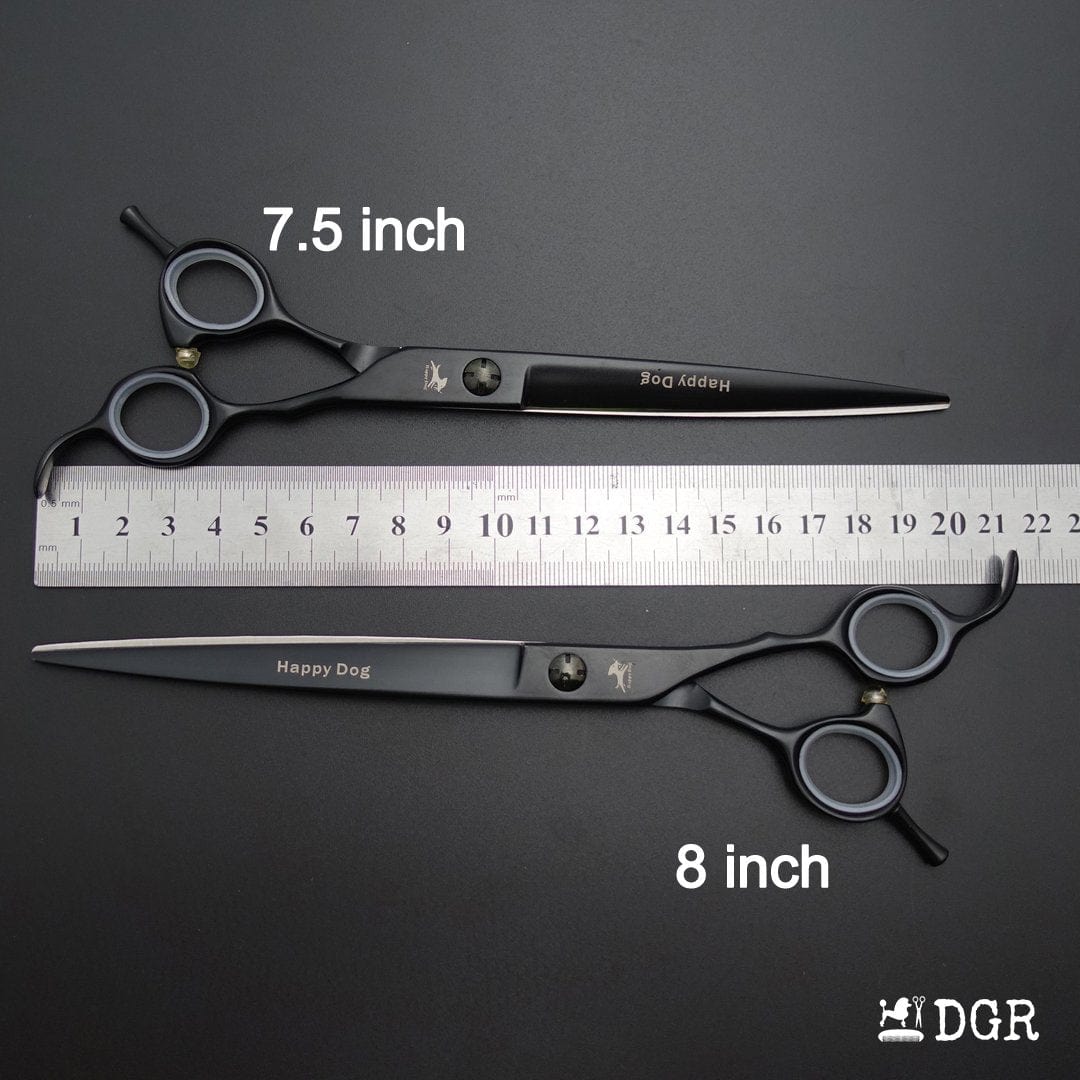 8" Professional Pet Grooming Shears-Cutting -1 Pcs (Silver black)