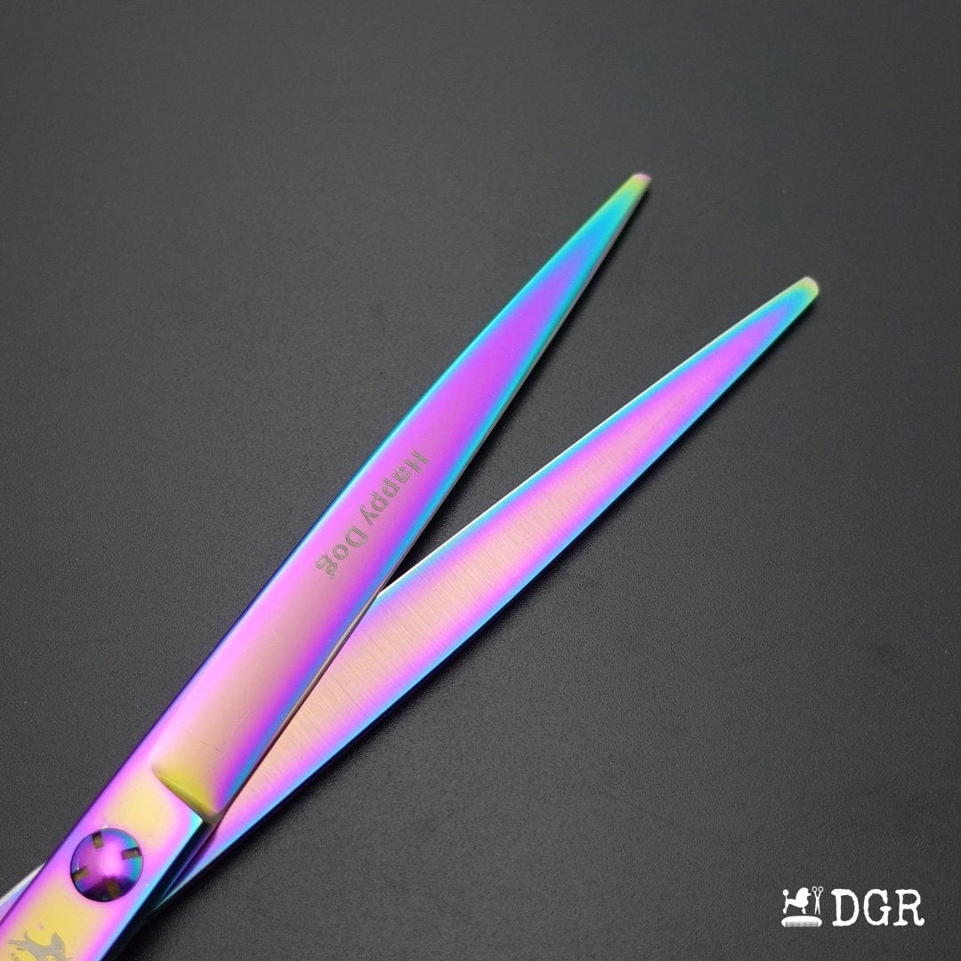 7.5" Professional Pet Grooming Straight Shears -1 Pcs (Rainbow)