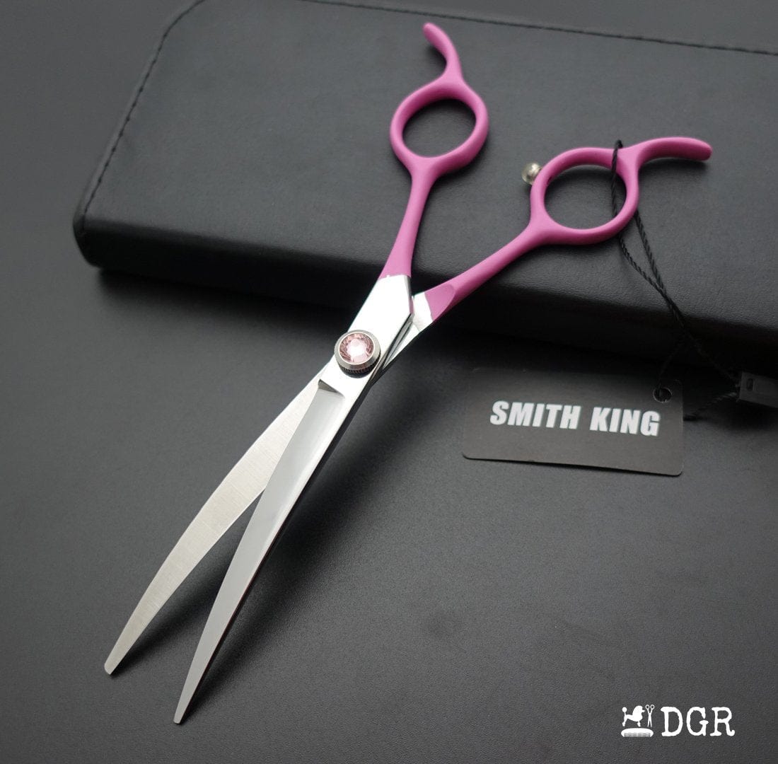 6.5" Professional Pet Grooming Curved Scissors (Pink)