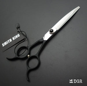 6.5" Professional Pet Grooming Curved Scissors (Black)