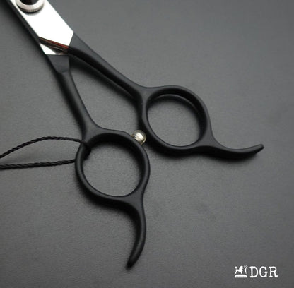 6.5" Professional Pet Grooming Curved Scissors (Black)