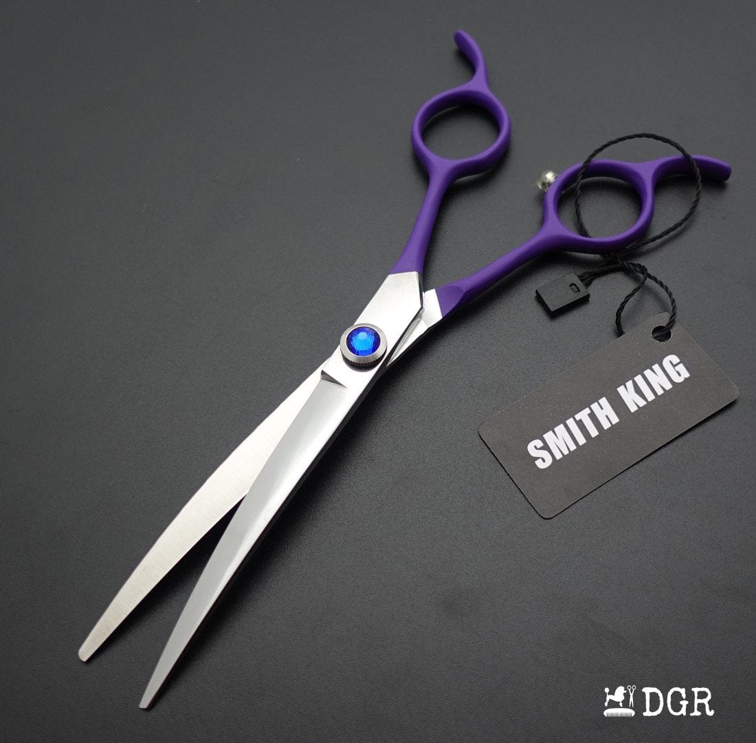 6.5" Professional Pet Grooming Curved Scissors (Purple)