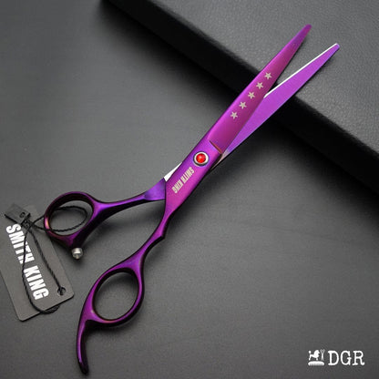 7" Professional Pet Grooming Shears Set -4 Pcs - Violet-USA warehouse available