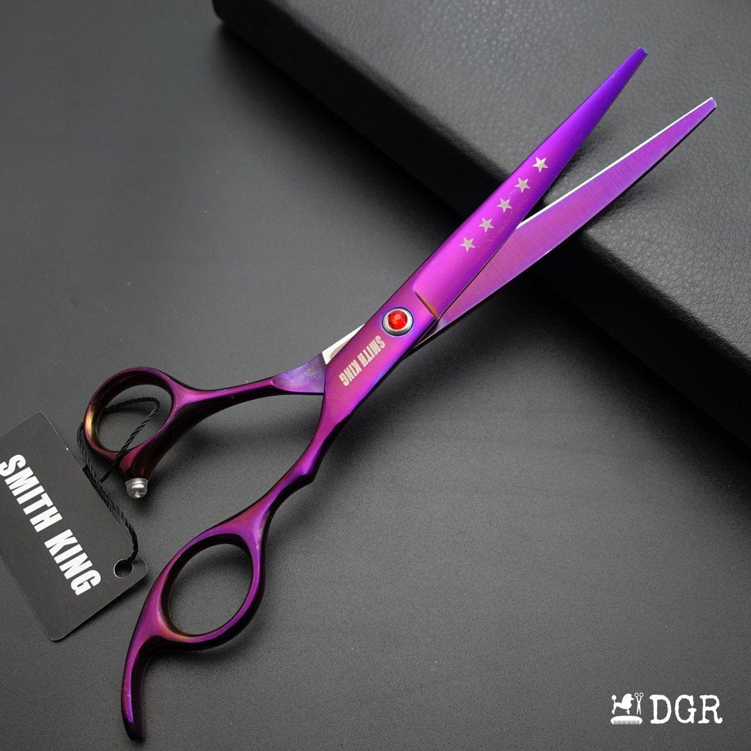 7" Professional Pet Grooming Shears Set -4 Pcs - Violet-USA warehouse available