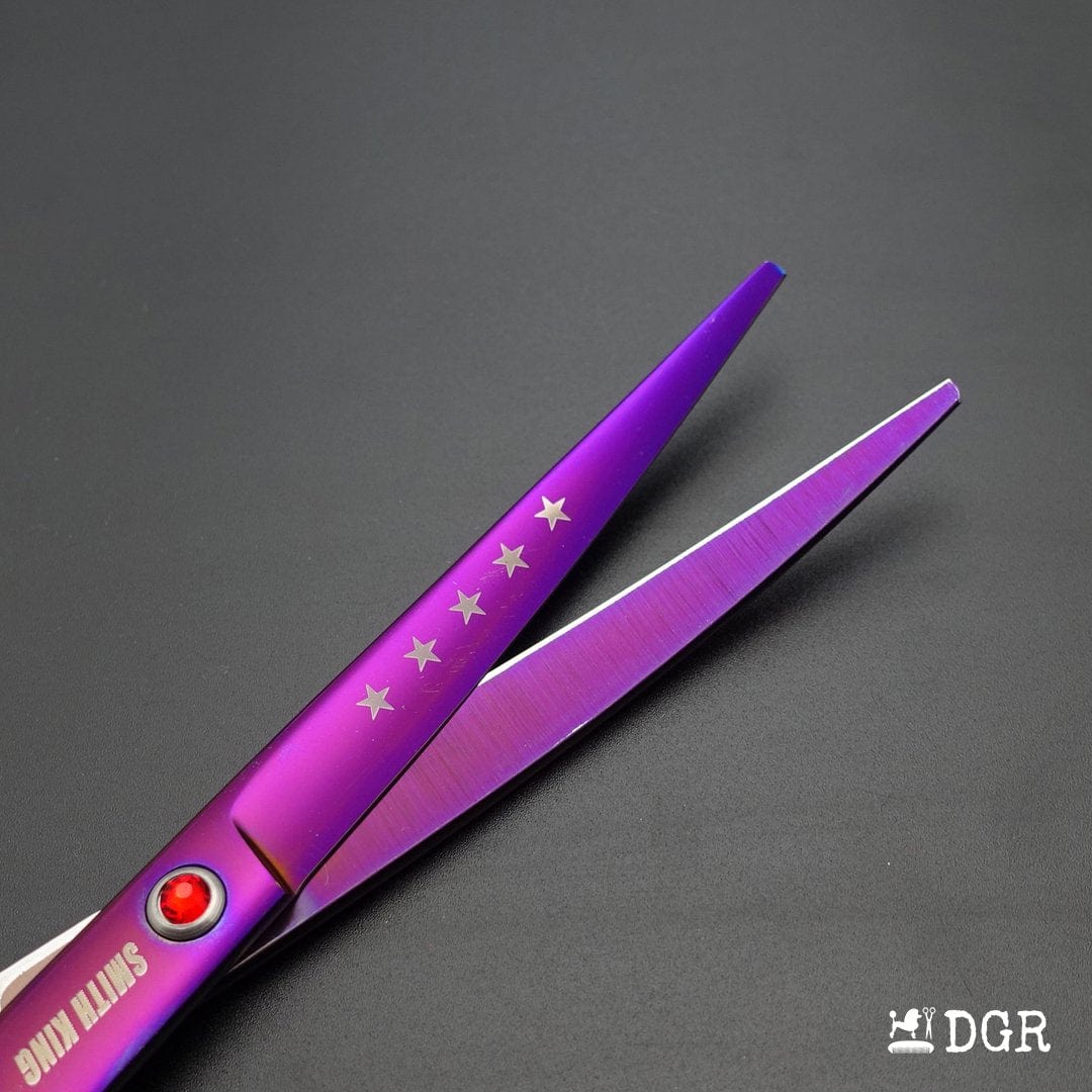 7" Professional Pet Grooming Shears Set -4 Pcs - Violet-USA warehouse available