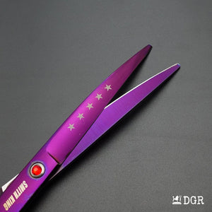 7" Professional Pet Grooming Shears Set -4 Pcs - Violet-USA warehouse available