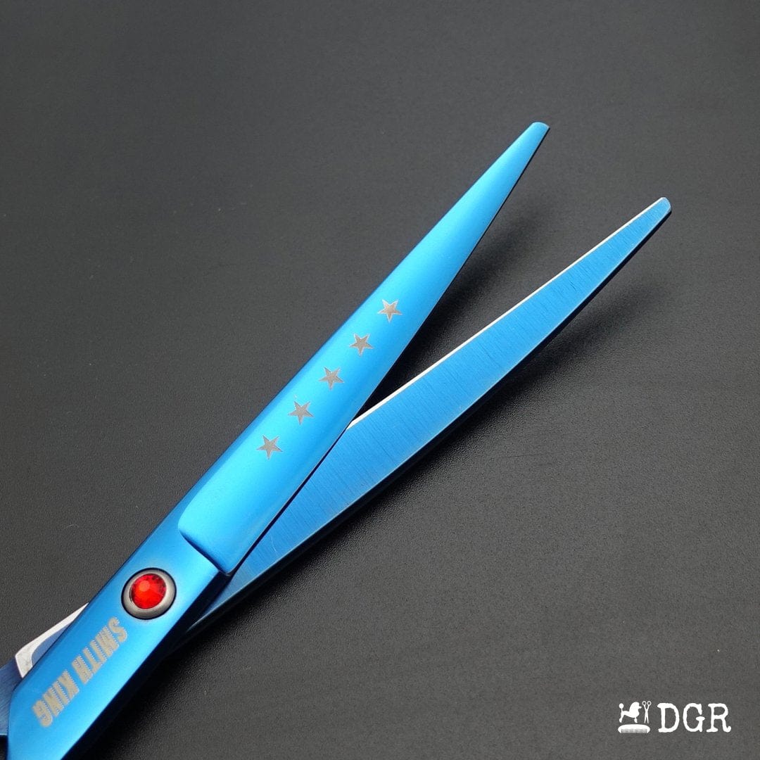 7" Professional Pet Grooming Shears Set (4 Pcs - Blue)