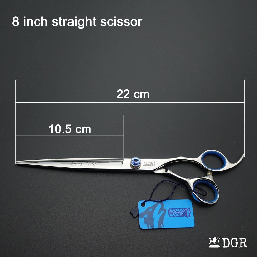 8" Professional Pet Grooming Shears 3Pcs Set -Silver