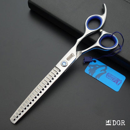 7" Professional Pet Grooming Thinning Scissors (Silver)