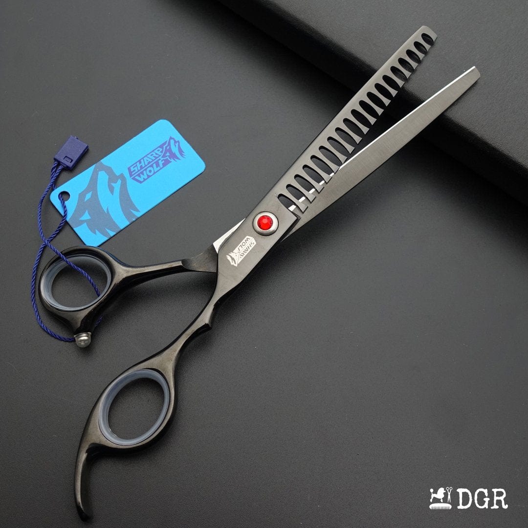 7" Professional Pet Grooming Thinning Scissors (Gray)