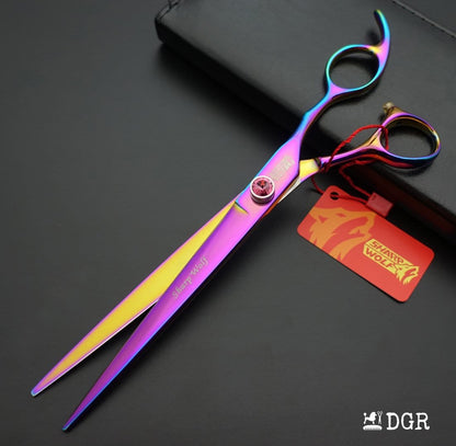 8" Professional Pet Grooming Shears Set -Rainbow