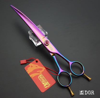 8" Professional Pet Grooming Shears Set -Rainbow