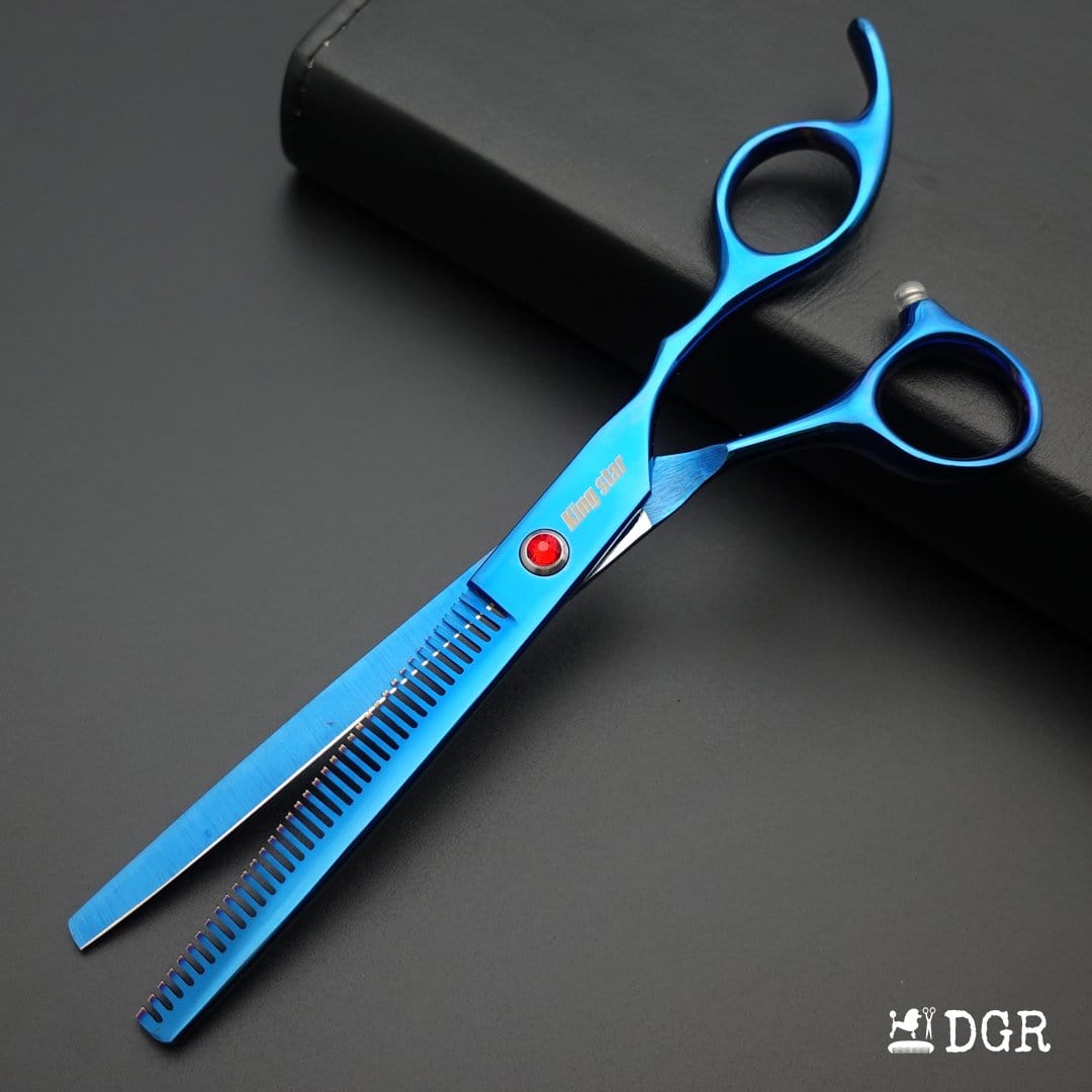 7" Professional Pet Grooming Shears Set - Blue-USA warehouse available